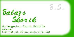 balazs skorik business card